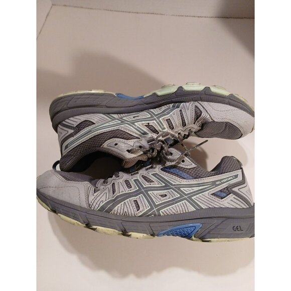 ASICS Gel-Venture 7 Running Shoe Grey Green Womens Size 9 1012A476 - Picture 7 of 13